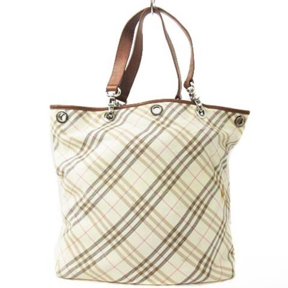 Burberry Novacheck canvas and leather reversible tote bag - Picture 2 of 14